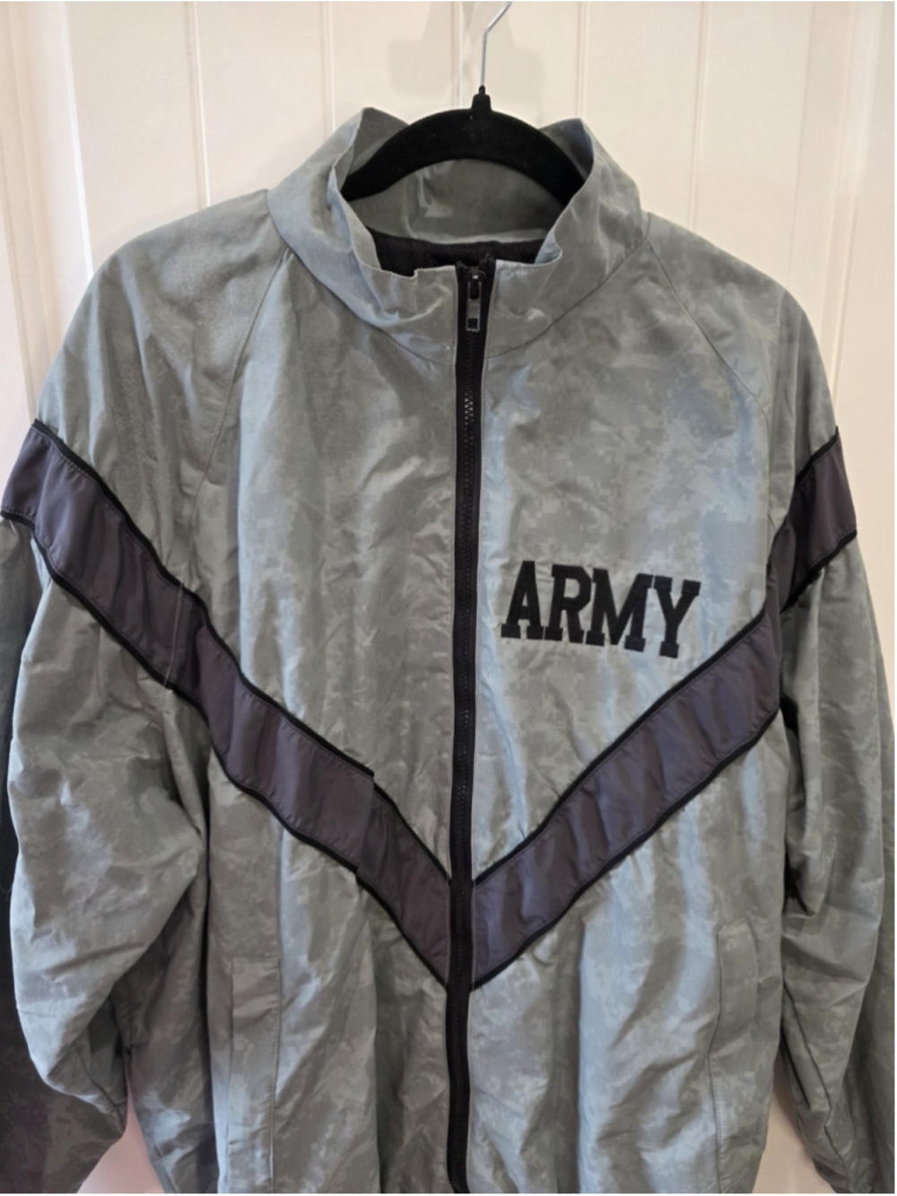 US Army IPFU Physical Training Jacket Reflective Windbreaker L /Long Streetwear - Picture 6 of 12